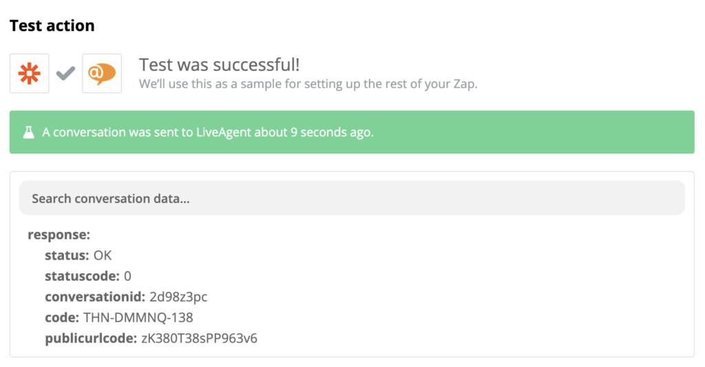 Úspěšný test LiveAgent a Shopify integrace